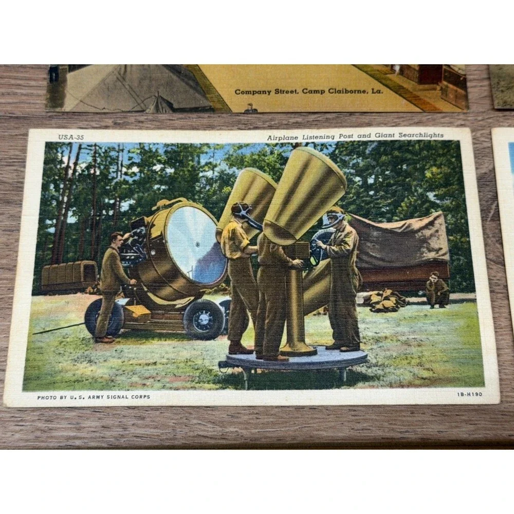WWII US Army Military Scenes Postcards - Lot of 6 - Unused Never Mailed
